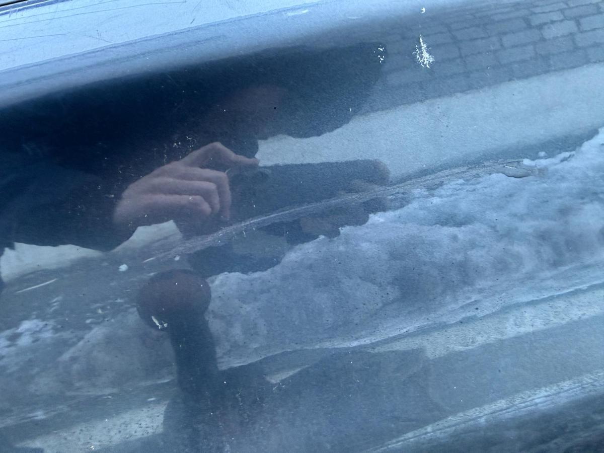 Mitsubishi Grandis original Sto&szlig;stange Sto&szlig;f&auml;nger hinten A71 Dark Grey BJ05